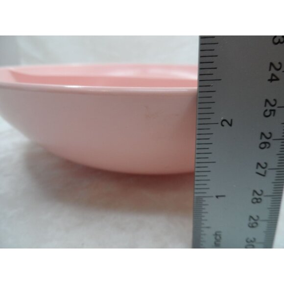 Mar-Crest Melmac Divided Serving Bowl Pink 9 1/2" Vintage Mid-Century Modern - Picture 6 of 9